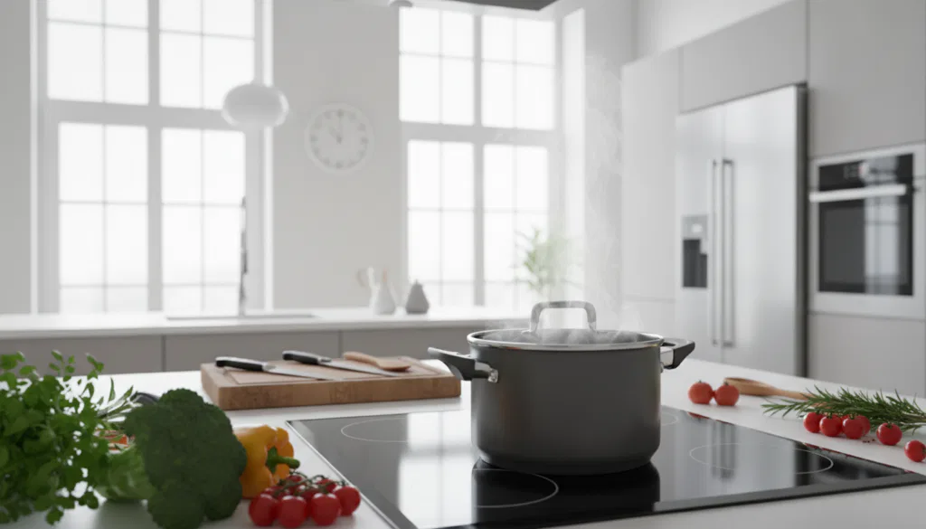 Deckeltechnik beim Kochen