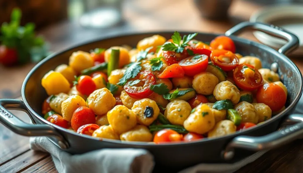 Gnocchi Gemüse Pfanne: Schnelles Rezept für zuhause Gnocchi Gemüse Pfanne: Schnelles Rezept für zuhause