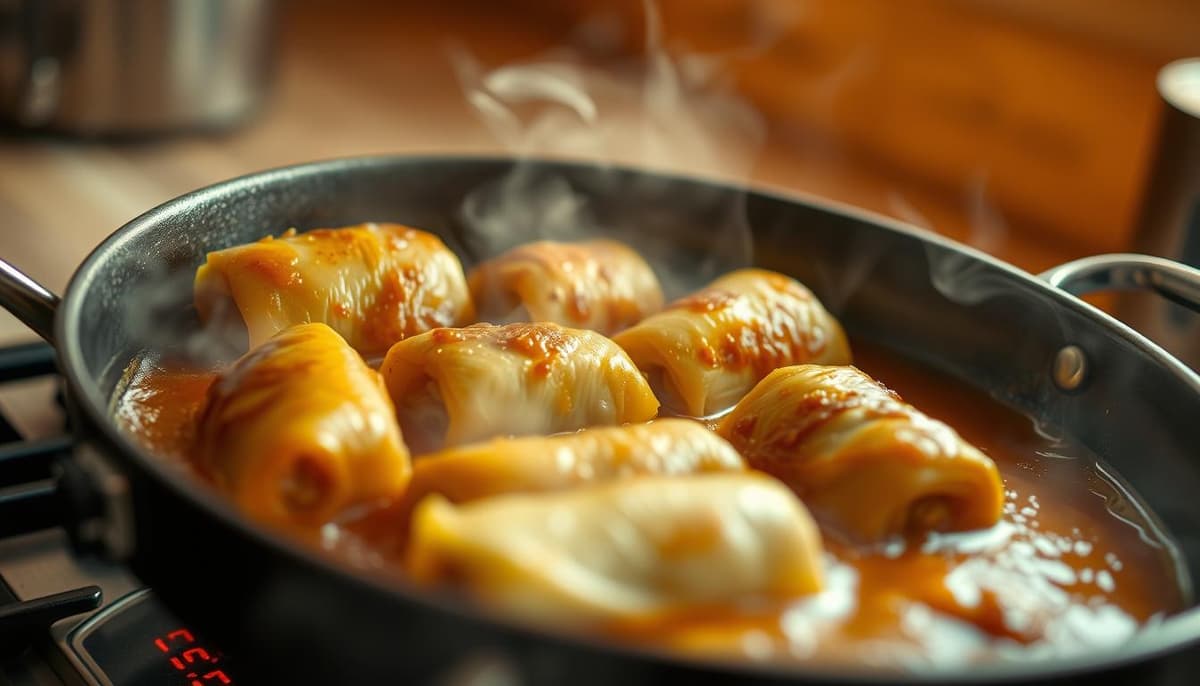 wie lange müssen kohlrouladen braten