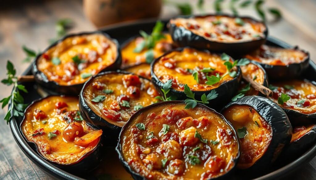 Auberginen Rezepte einfach Pfanne