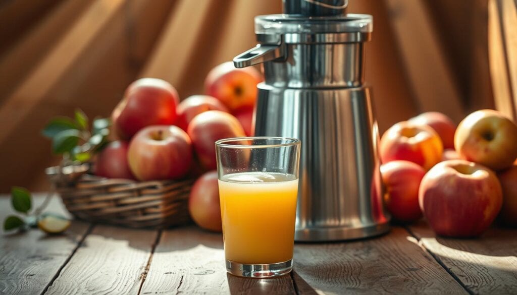 Apfelsaft selber machen mit Entsafter